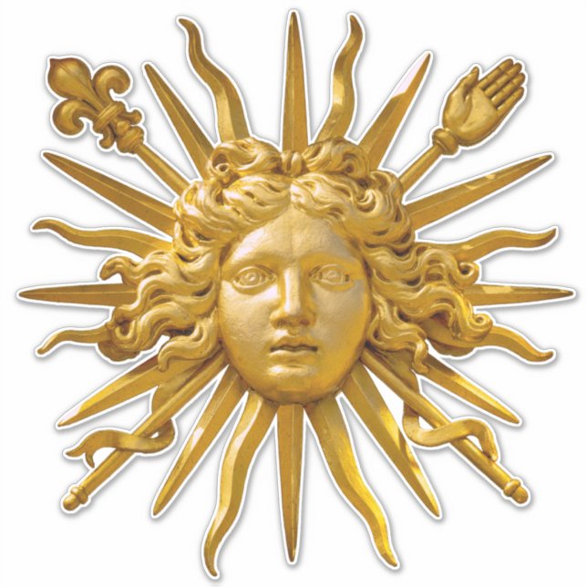 Sticker Symbole de Louis XIV le Roi Soleil (Devant)