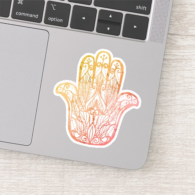 Sticker Symbole de main Hamsa d'encouragement (Détail)