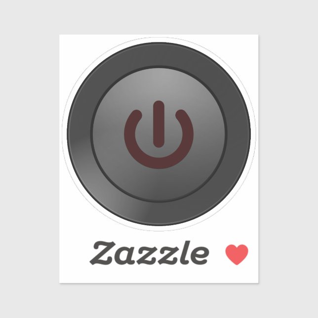 Sticker Symbole de mise hors tension (Feuille)