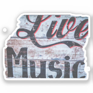 Sticker Symbole de musique en direct peint