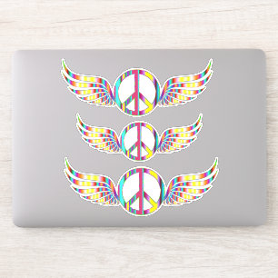 Sticker Symbole de paix hippie ailé Thunder_Cove