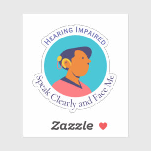 Sticker Symbole de personne sourde