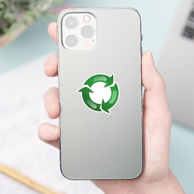 Sticker Symbole de recyclage en cercle (Téléphone)