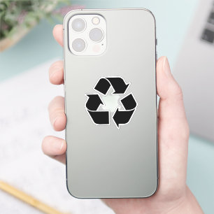 Sticker Symbole de recyclage noir