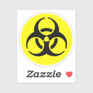 Sticker Symbole de risque biologique