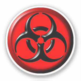 Sticker Symbole de toxicité biohazard