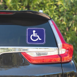 Sticker Symbole de véhicule pour handicapés en fauteuil ro