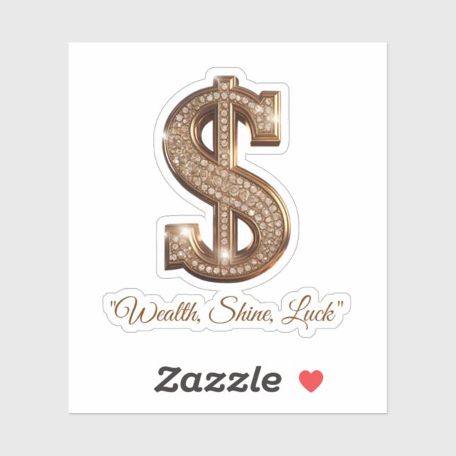 Sticker "Symbole diamant étincelant" (Feuille)