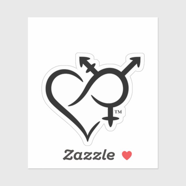 Sticker Symbole d'inclusion et d'amour (Feuille)