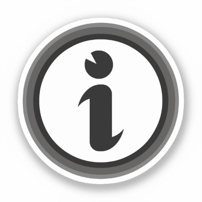 Sticker Symbole d'information (Recto)