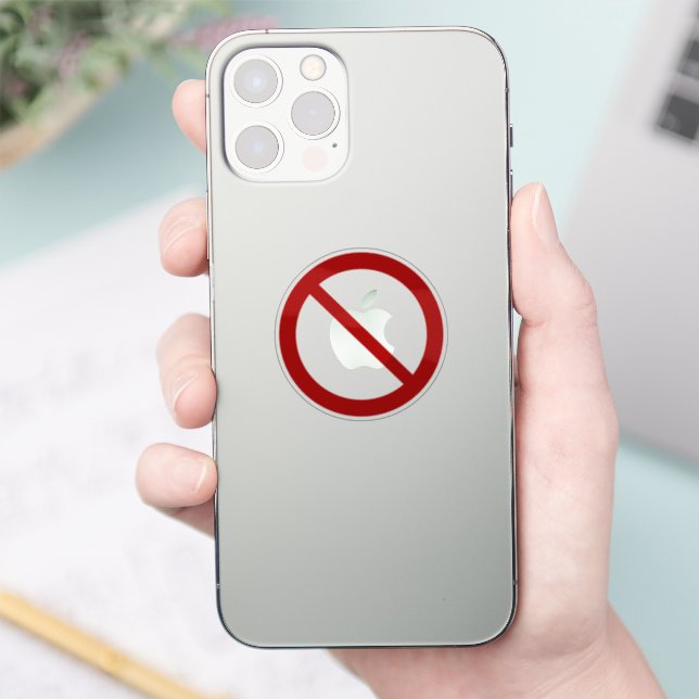 Sticker Symbole d'interdiction ou d'annulation (Téléphone)