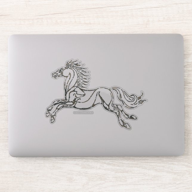Sticker Symbole du cheval Rohan (Ordinateur)