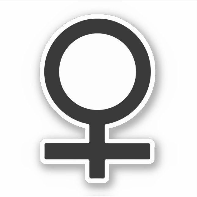 Sticker Symbole du genre féminin (Devant)