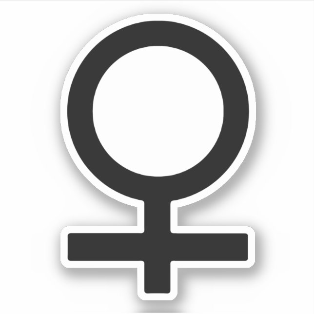 Sticker Symbole du genre féminin (Devant)