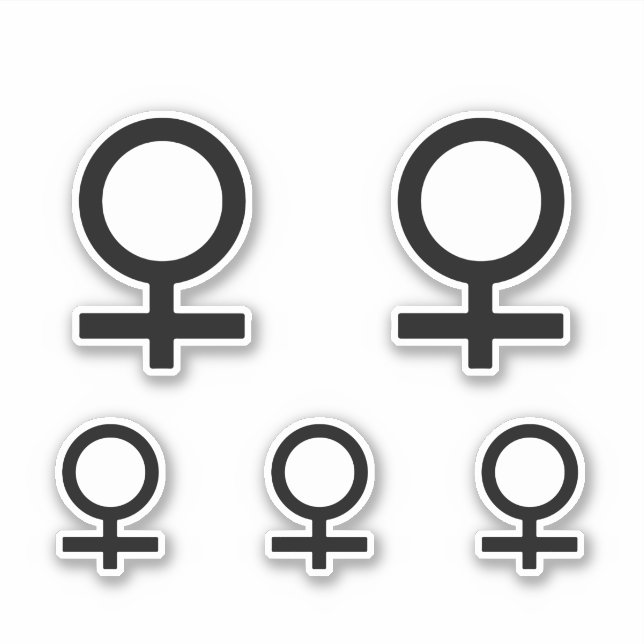 Sticker Symbole du genre féminin (Devant)