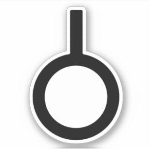Sticker Symbole du genre neutrois