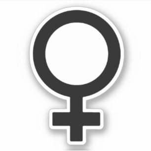 Sticker Symbole du sexe féminin