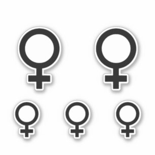 Sticker Symbole du sexe féminin