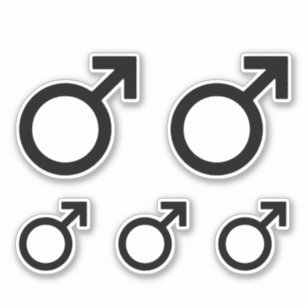 Sticker Symbole du sexe masculin