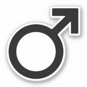 Sticker Symbole du sexe masculin