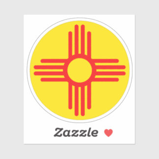 Sticker Symbole du soleil Zia du Nouveau-Mexique