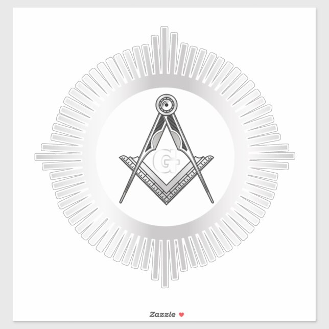 Sticker Symbole franc-maçonnerie (Feuille)