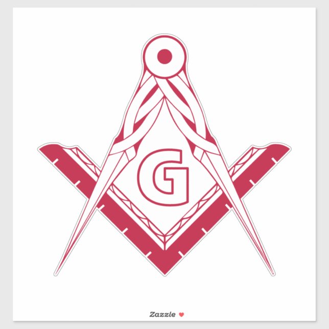 Sticker Symbole franc-maçonnerie (Feuille)