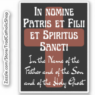 Sticker Symbole latin de la croix catholique traditionnell