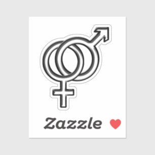 Sticker Symbole masculin et féminin