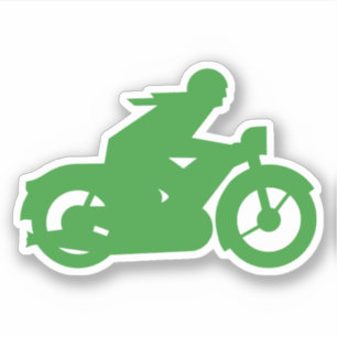 Sticker Symbole moto vert