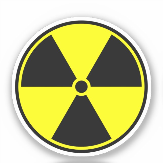Sticker Symbole nucléaire (Recto)
