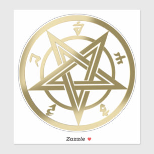 Sticker Symbole pentagramme classique