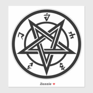 Sticker Symbole pentagramme classique