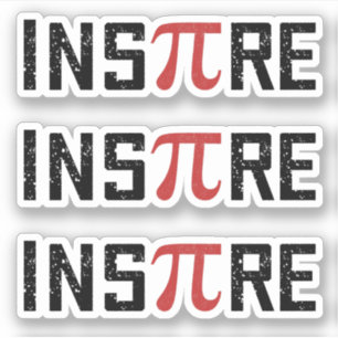 Sticker Symbole Pire Pi Joyeux Jour Pi 14 mars