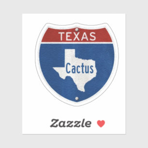 Sticker SYMBOLE ROUTIER Cactus TX