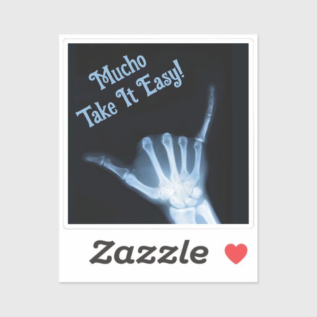 Sticker SYMBOLE Shaka X-Ray (Perdre la main) (Feuille)