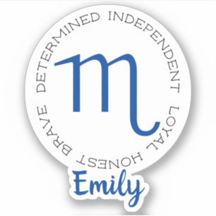 Sticker Symbole zodiaque Scorpio