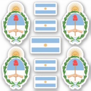 Sticker Symboles de l'Etat argentin / blason et drapeau