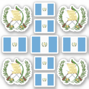 Sticker Symboles de l'État guatémaltèque / blason et dr