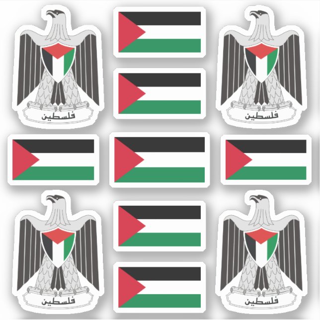 Sticker Symboles et emblèmes nationaux palestiniens (Devant)