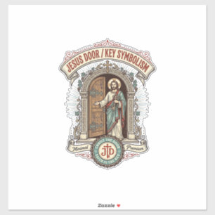 Sticker Symbolisme de la clé de la porte de Jésus Symbolis