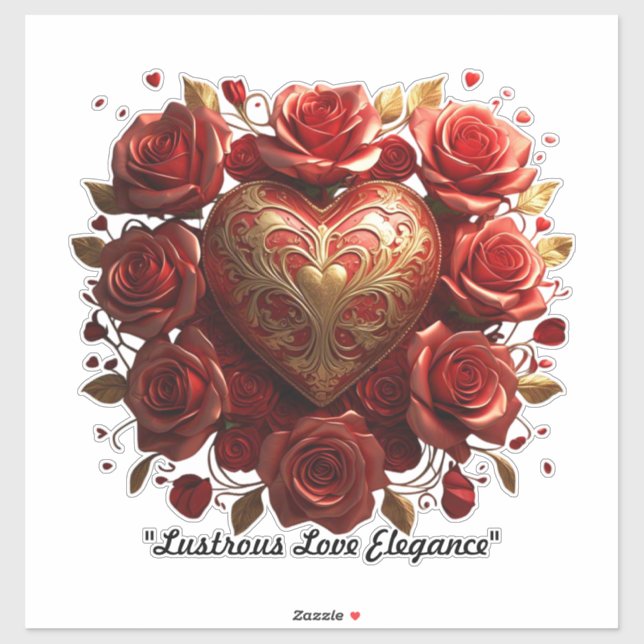 Sticker "Symphonie du coeur lumineux" (Feuille)