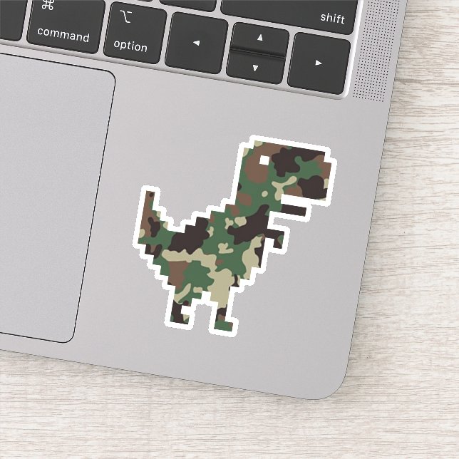 Sticker T-Rex Camo Chrome (Détail)
