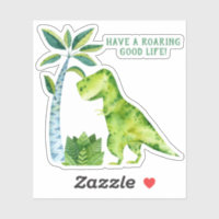*~* T Rex Dinosaur Palmier Roaring Bonne vie