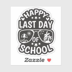 Sticker T-shirt Bon Dernier Jour D'école Enfants Garçons F
