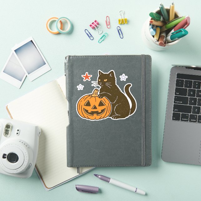 Sticker T-shirt classique éffrayant pour Halloween Kitty (Couverture iPad)
