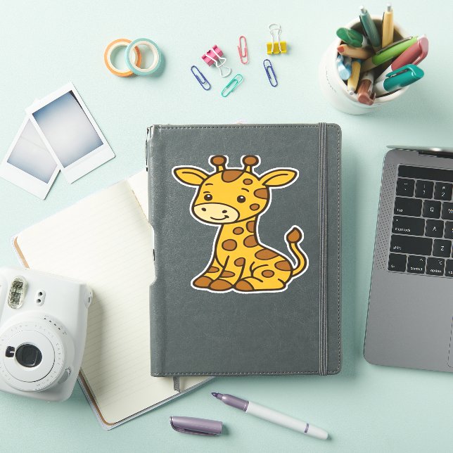Sticker T-shirt classique pour bébé girafe (Couverture iPad)