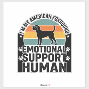 Sticker T-Shirt de soutien émotionnel pour humain à Foxhou