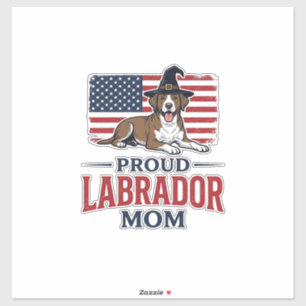Sticker T-shirt d'Halloween pour maman de Labrador fière e