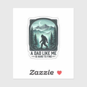 Sticker T-shirt drôle de papa Bigfoot gravure vintage pour